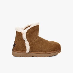 Ugg Classic Mini Fluff High-Low Women Classic Boots Brown (1759RAWFE)